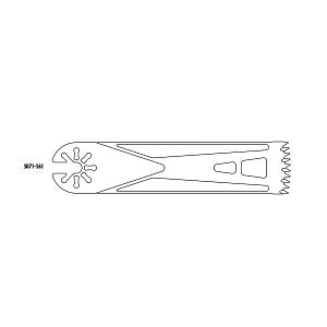 Medline ReNewal Reprocessed ConMed Hall Blades - 5071-161 @HALL, LG BONE OSC SB 25.4MM X - 5071161R