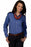 Edwards Garment Co Ladies Oxford Shirts - Women's Long-Sleeved Oxford Shirt, French Blue, Size M - 5077 FRENCH BLUE M