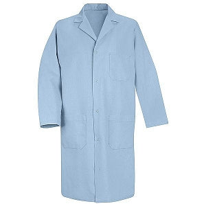 Vf Workwear-Div / Vf Imagewear (W) Men's 4-Gripper Front Lab Coat - Men's Lab Coat, 4-Gripper Front Closure, Light Blue, Size M - 5080LB M