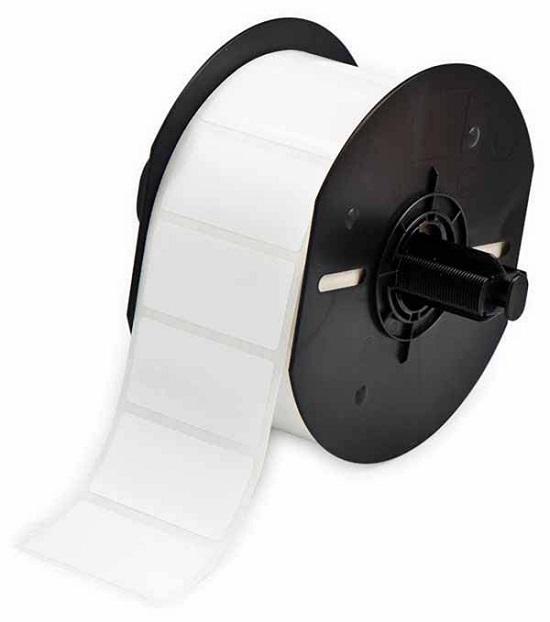 Brady Worldwide BBP33 Polyester Labels - Label, Polyester, White, B33-17-423, Fits 1" x 2" - 143087