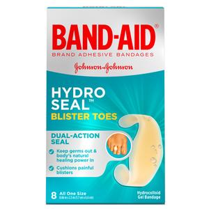 Johnson & Johnson Band-Aid Hydro Seal Blister Toe Bandage, 0.66" x 2.5" -8 Count