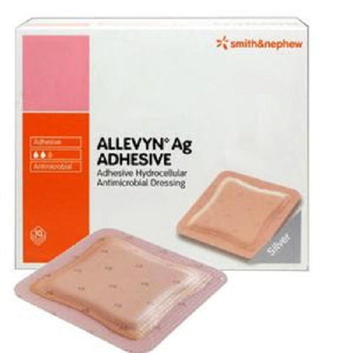 Smith & Nephew Allevyn Ag Adhesive Absorbent Silver Hydrocellular Dressing 3" x 3"