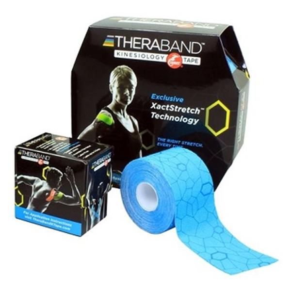 Performance Health  Tape Kinesiology TheraBand K 2"x16.4' Blue/Blue Print Std RL Ea