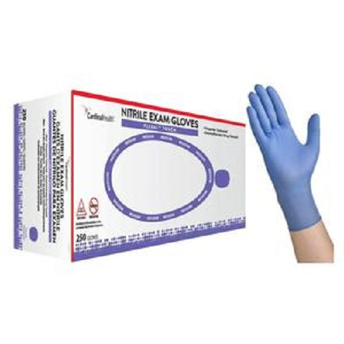 Cardinal Health Flexal Touch Nitrile Examination Glove, 3.5mil Thick, X-Large, Powder-Free, Blue