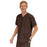 Medline Madison ave Unisex Stretch Fabric Scrub Top with 3 Pockets - Madison ave Unisex Scrub Top with 3 Pockets, Size 4XL, Chocolate - 5515CHC4XL