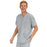 Medline Madison ave Unisex Stretch Fabric Scrub Top with 3 Pockets - Madison ave Unisex Scrub Top with 3 Pockets, Size 4XL, Light Gray - 5515GRY4XL