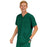 Medline Madison ave Unisex Stretch Fabric Scrub Top with 3 Pockets - Madison ave Unisex Scrub Top with 3 Pockets, Size XS, Hunter Green - 5515HTRXS