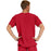 Medline Madison ave Unisex Stretch Fabric Scrub Top with 3 Pockets - Madison ave Unisex Scrub Top with 3 Pockets, Size 5XL, Red - 5515RED5XL