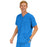 Medline Madison ave Unisex Stretch Fabric Scrub Top with 3 Pockets - Madison ave Unisex Scrub Top with 3 Pockets, Size 4XL, Royal Blue - 5515RYL4XL