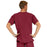 Medline Madison ave Unisex Stretch Fabric Scrub Top with 3 Pockets - Madison ave Unisex Scrub Top with 3 Pockets, Size M, Wine - 5515WNEM