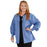 Medline Lincoln ave Unisex Stretch Fabric Scrub Jacket with 3 Pockets - Unisex Lincoln Ave. Cuffed Jacket, Ciel Blue, Size 5XL - 5542CBL5XL