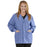 Medline Lincoln ave Unisex Stretch Fabric Scrub Jacket with 3 Pockets - Unisex Lincoln Ave. Cuffed Jacket, Ciel Blue, Size 5XL - 5542CBL5XL