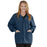 Medline Lincoln ave Unisex Stretch Fabric Scrub Jacket with 3 Pockets - Unisex Lincoln Ave. Cuffed Jacket, Caribbean Blue, Size S - 5542CRBS