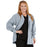 Medline Lincoln ave Unisex Stretch Fabric Scrub Jacket with 3 Pockets - Unisex Lincoln Ave. Cuffed Jacket, Light Gray, Size 5XL - 5542GRY5XL