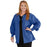 Medline Lincoln ave Unisex Stretch Fabric Scrub Jacket with 3 Pockets - Unisex Lincoln Ave. Cuffed Jacket, Royal Blue, Size XS - 5542RYLXS