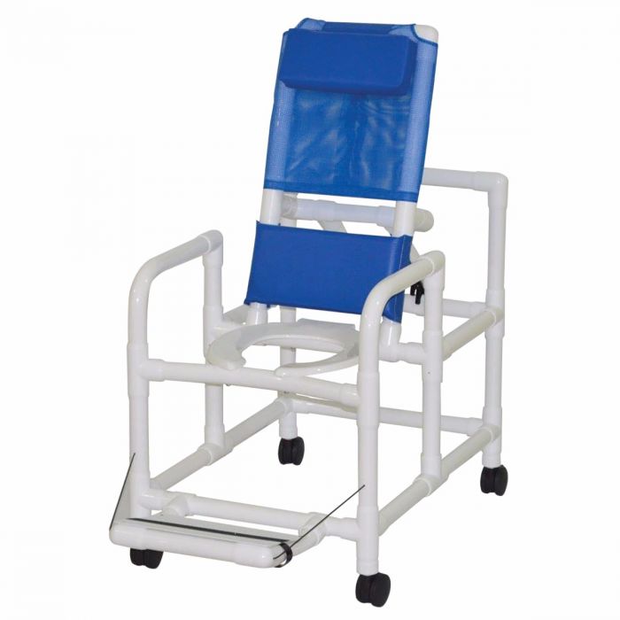 MJM Echo Line Reclining Shower/Commode Chair