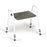 Patterson Medical Shower Stool with Arm Supports: Soft Seat