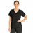 Medline Michigan ave Women's Yoga-Style Stretch Scrub Top with 1 Pocket - Michigan ave Women's Yoga-Style Stretch Scrub Top with 1 Pocket, Size L, Black - 5564BLKL