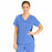 Medline Michigan ave Women's Yoga-Style Stretch Scrub Top with 1 Pocket - Michigan ave Women's Yoga-Style Stretch Scrub Top with 1 Pocket, Size M, Ceil Blue - 5564CBLM