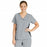 Medline Michigan ave Women's Yoga-Style Stretch Scrub Top with 1 Pocket - Michigan ave Women's Yoga-Style Stretch Scrub Top with 1 Pocket, Size L, Light Gray - 5564GRYL