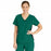 Medline Michigan ave Women's Yoga-Style Stretch Scrub Top with 1 Pocket - Michigan ave Women's Yoga-Style Stretch Scrub Top with 1 Pocket, Size M, Hunter Green - 5564HTRM