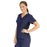 Medline Michigan ave Women's Yoga-Style Stretch Scrub Top with 1 Pocket - Michigan ave Women's Yoga-Style Stretch Scrub Top with 1 Pocket, Size L, Navy - 5564NVYL