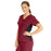 Medline Michigan ave Women's Yoga-Style Stretch Scrub Top with 1 Pocket - Michigan ave Women's Yoga-Style Stretch Scrub Top with 1 Pocket, Size L, Wine - 5564WNEL