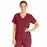 Medline Michigan ave Women's Yoga-Style Stretch Scrub Top with 1 Pocket - Michigan ave Women's Yoga-Style Stretch Scrub Top with 1 Pocket, Size L, Wine - 5564WNEL