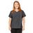 Medline California ave Women's Yoga-Style Stretch Scrub Top with Pockets - California Ave Scrub Top, Yoga with Pockets, Charcoal, Size M - 5565CHRM