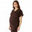 Medline Charlotte ave Women's Maternity Scrub Top - Charlotte ave Maternity Scrub Top, Size L, Chocolate - 5568CHCL