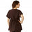 Medline Charlotte ave Women's Maternity Scrub Top - Charlotte ave Maternity Scrub Top, Size L, Chocolate - 5568CHCL