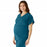 Medline Charlotte ave Women's Maternity Scrub Top - Charlotte ave Maternity Scrub Top, Size L, Caribbean Blue - 5568CRBL