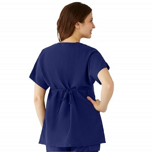 Medline Charlotte ave Women's Maternity Scrub Top - Charlotte ave Maternity Scrub Top, Size S, Navy - 5568NVYS