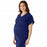 Medline Charlotte ave Women's Maternity Scrub Top - Charlotte ave Maternity Scrub Top, Size XS, Navy - 5568NVYXS