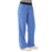 Medline Pacific ave Women's Stretch Fabric Wide Waistband Scrub Pants - Pacific ave Women's Wide Waistband Scrub Pants with Cargo Pocket, Size L Petite Inseam, Ceil Blue - 5570CBLLP