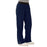 Medline Pacific ave Women's Stretch Fabric Wide Waistband Scrub Pants - Pacific ave Women's Wide Waistband Scrub Pants with Cargo Pocket, Size L Petite Inseam, Navy - 5570NVYLP