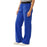 Medline Pacific ave Women's Stretch Fabric Wide Waistband Scrub Pants - Pacific ave Women's Wide Waistband Scrub Pants with Cargo Pocket, Size L Petite Inseam, Royal Blue - 5570RYLLP