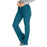 Medline Melrose ave Women's Stretch Fabric Boot Cut Scrub Pants - Melrose ave Women's Drawstring / Elastic Waist Boot Cut Scrub Pants with 3 Pockets, Size L Petite Inseam, Caribbean Blue - 5580CRBLP