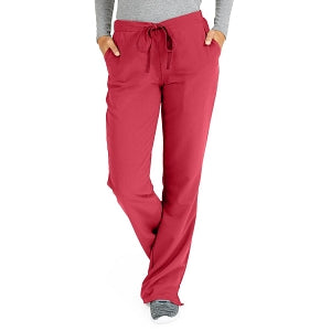 Medline Melrose ave Women's Stretch Fabric Boot Cut Scrub Pants - Melrose ave Women's Drawstring / Elastic Waist Boot Cut Scrub Pants with 3 Pockets, Size 2XL Tall Inseam, Pink - 5580PNKXXLT