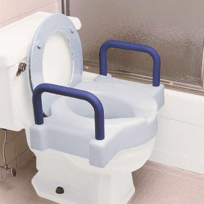 Patterson Medical Extra-Wide Tall-Ette Toilet Seat with Arms