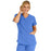 Medline Berkeley ave Women's Stretch Fabric Tunic Scrub Top with Pockets - Berkeley ave Women's Tunic Scrub Top with 3 Pockets, Size L, Ceil Blue - 5582CBLL