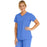 Medline Berkeley ave Women's Stretch Fabric Tunic Scrub Top with Pockets - Berkeley ave Women's Tunic Scrub Top with 3 Pockets, Size L, Ceil Blue - 5582CBLL