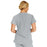 Medline Berkeley ave Women's Stretch Fabric Tunic Scrub Top with Pockets - Berkeley ave Women's Tunic Scrub Top with 3 Pockets, Size 3XL, Light Gray - 5582GRYL