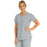 Medline Berkeley ave Women's Stretch Fabric Tunic Scrub Top with Pockets - Berkeley ave Women's Tunic Scrub Top with 3 Pockets, Size 3XL, Light Gray - 5582GRYL