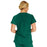 Medline Berkeley ave Women's Stretch Fabric Tunic Scrub Top with Pockets - Berkeley ave Women's Tunic Scrub Top with 3 Pockets, Size L, Hunter Green - 5582HTRL