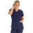 Medline Berkeley ave Women's Stretch Fabric Tunic Scrub Top with Pockets - Berkeley ave Women's Tunic Scrub Top with 3 Pockets, Size L, Navy - 5582NVYL