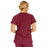 Medline Berkeley ave Women's Stretch Fabric Tunic Scrub Top with Pockets - Berkeley ave Women's Tunic Scrub Top with 3 Pockets, Size M, Wine - 5582WNEM