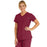 Medline Berkeley ave Women's Stretch Fabric Tunic Scrub Top with Pockets - Berkeley ave Women's Tunic Scrub Top with 3 Pockets, Size M, Wine - 5582WNEM