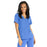 Medline Park Ave Women's Stretch Fabric Mock Wrap Scrub Top with Pockets - Park ave Women's Mock Wrap Scrub Top with 2 Pockets, Size M, Ceil Blue - 5587CBLM