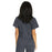 Medline Park Ave Women's Stretch Fabric Mock Wrap Scrub Top with Pockets - Park ave Women's Mock Wrap Scrub Top with 2 Pockets, Size L, Charcoal - 5587CHRL